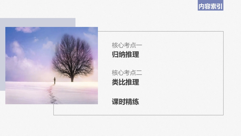 2024年高考政治一轮复习（部编版） 选择性必修3　第316课　课时5　学会归纳与类比推理.pptx