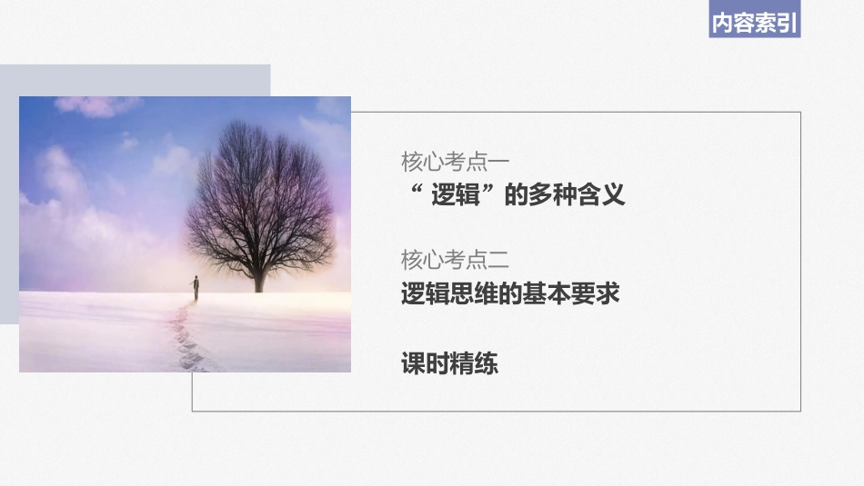 2024年高考政治一轮复习（部编版） 选择性必修3　第315课　课时2　把握逻辑要义.pptx