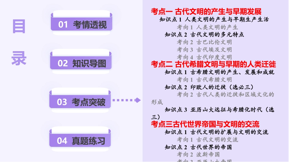 2025年新高考历史资料  第21讲 古代文明的产生、扩展与交流（课件）.pptx