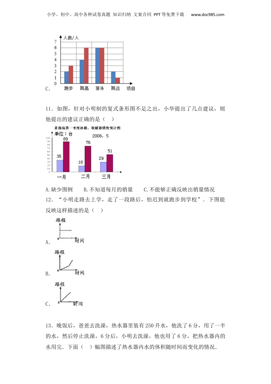 【精品】小升初数学知识专项训练（统计与概率）- 1统计（1）通用版（44页）.docx