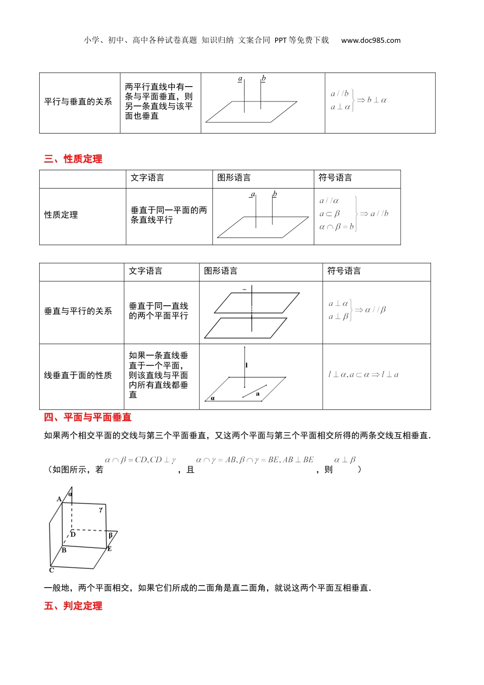 2024年新高考数学复习资料第34讲 空间直线、平面的垂直（精讲）【一轮复习讲义】2024年高考数学高频考点题型归纳与方法总结（新高考通用）解析版.docx