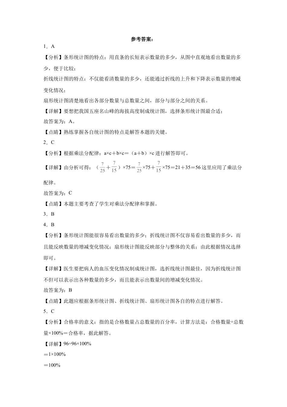 河南省郑州市重点中学2023-2024学年小升初分班考数学押题卷（人教版）.docx