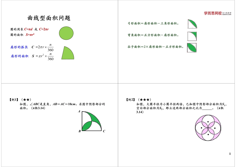 小升初数学-第10讲曲线型面积问题.pdf
