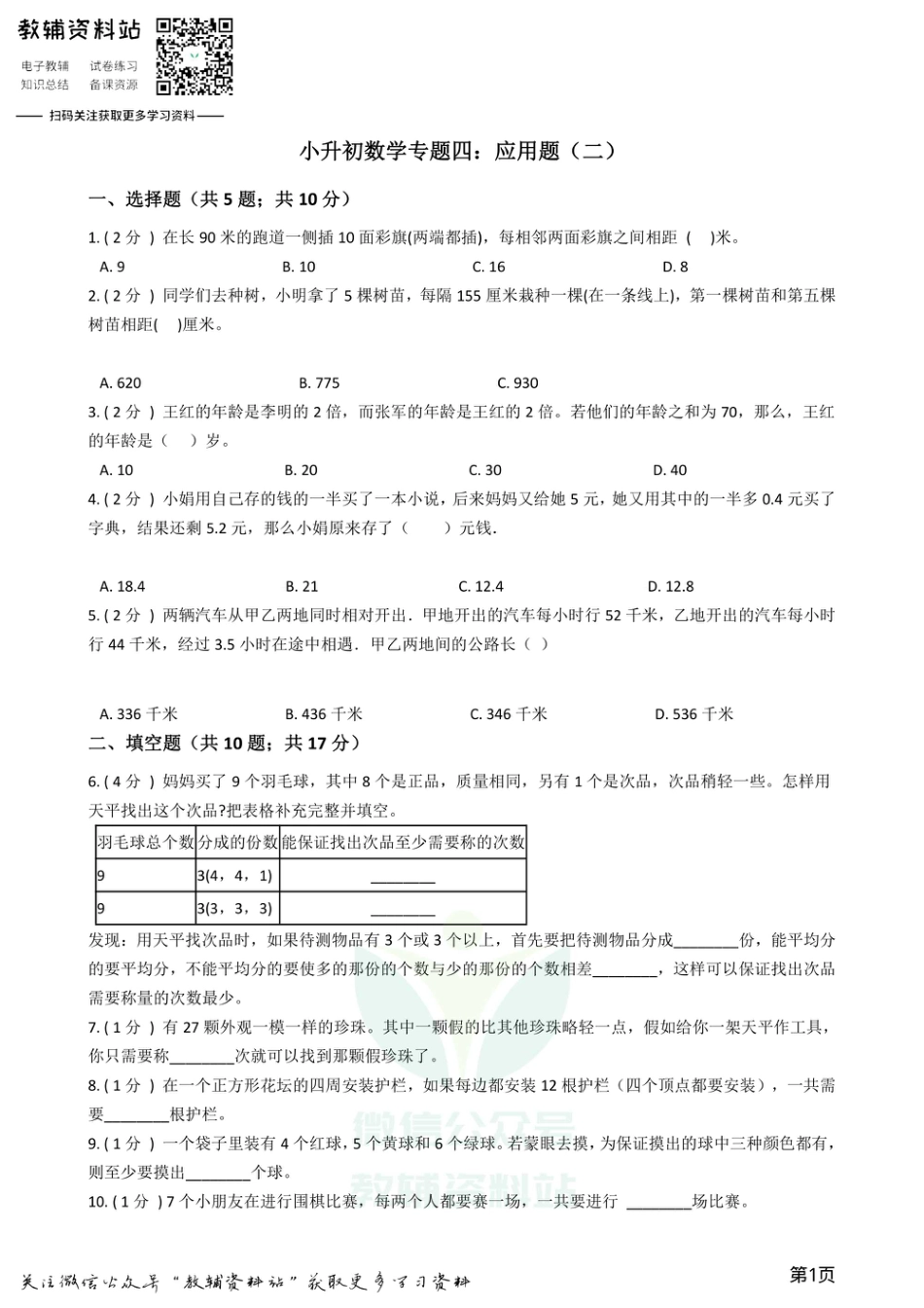 小升初数学专题4：应用题（2）.pdf