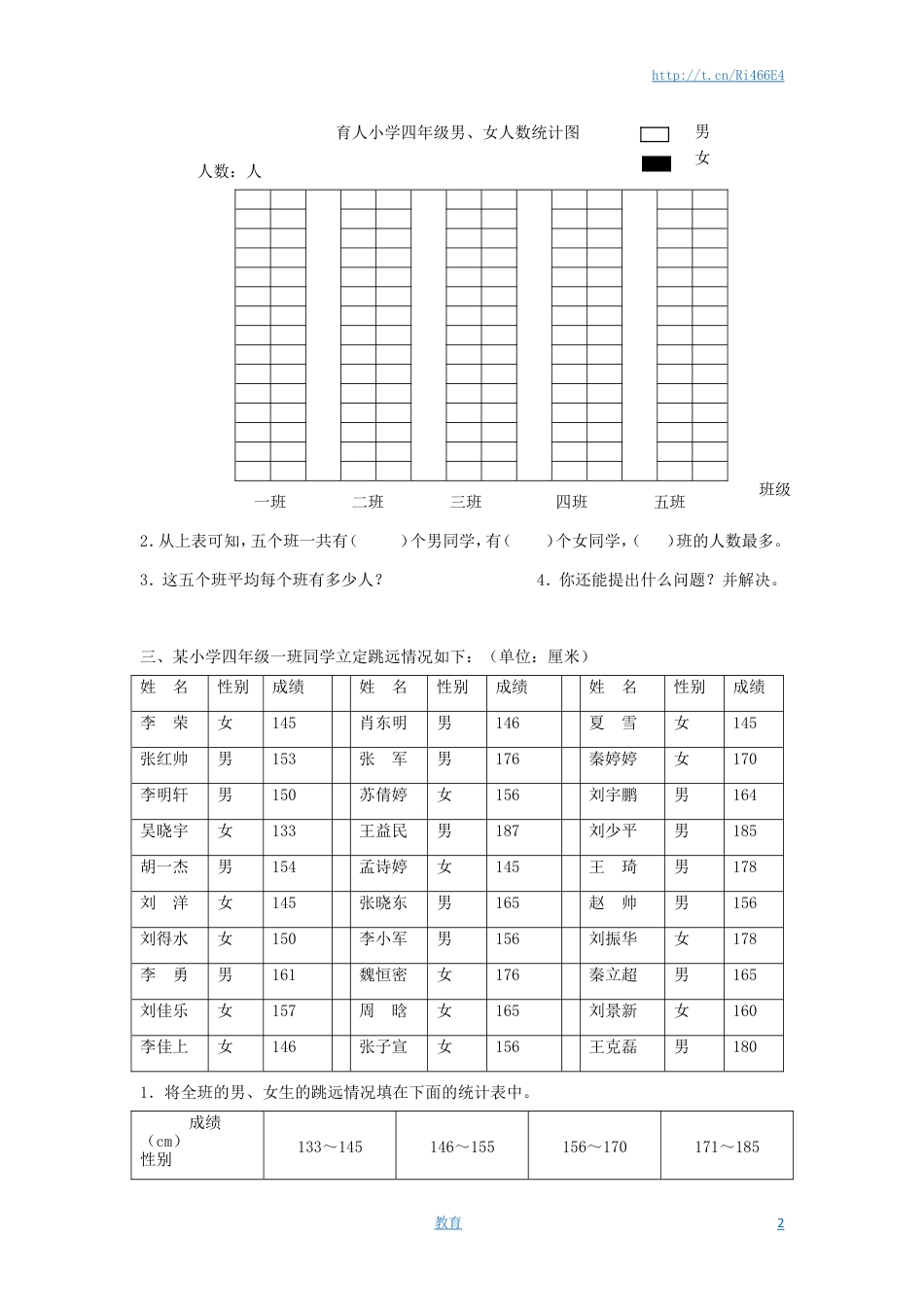 通用版数学六年级下册总复习专题：统计4 含答案.doc
