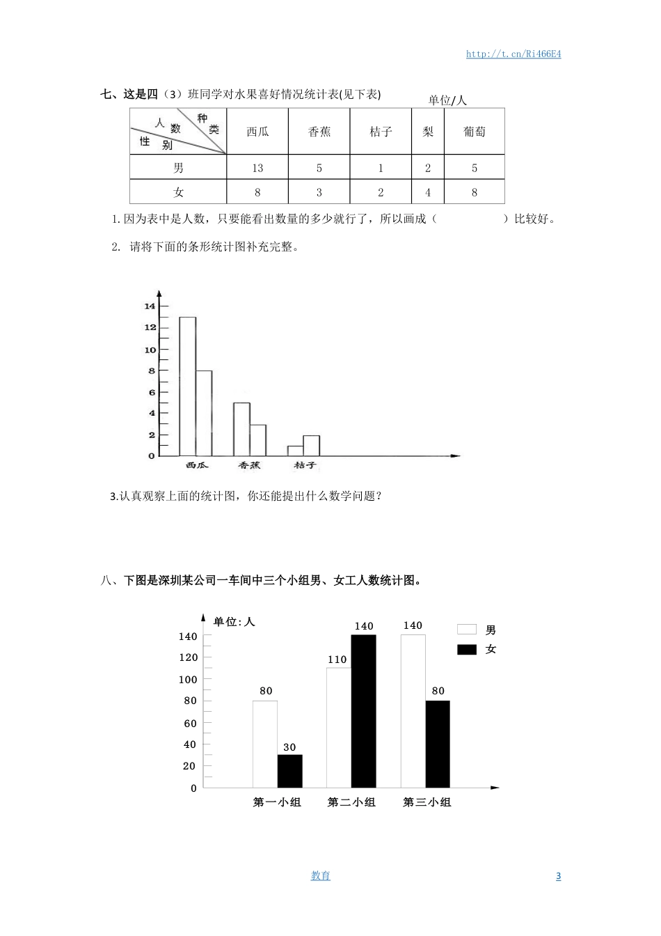 通用版数学六年级下册总复习专题：统计1 含答案.doc