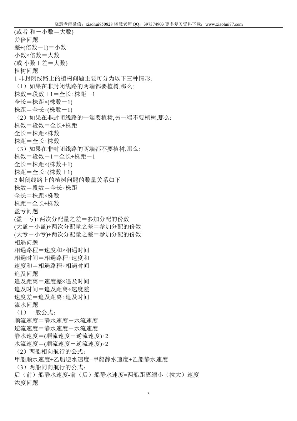 小升初：小学数学6年所有知识点背诵汇总.doc