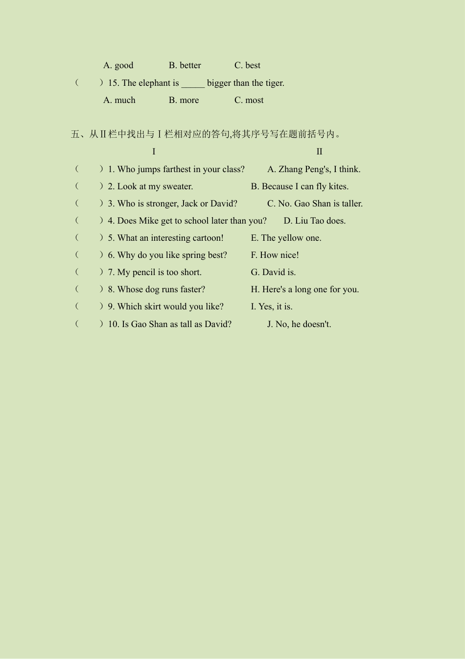 小升初语法总复习知识点+练习题之形容词和副词-提升篇（含答案）.doc