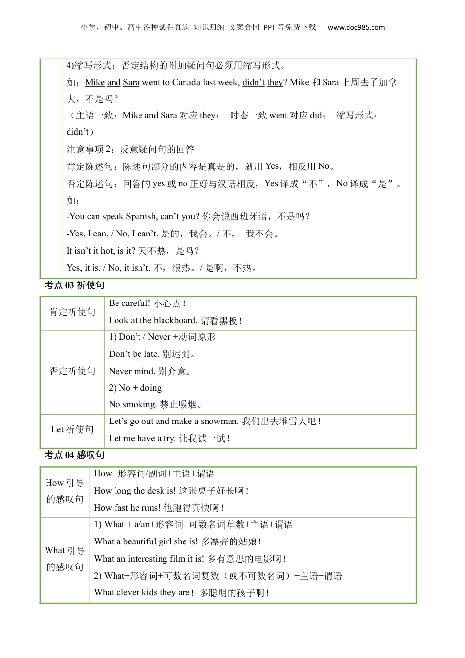 小升初英语-专题11 句型.docx