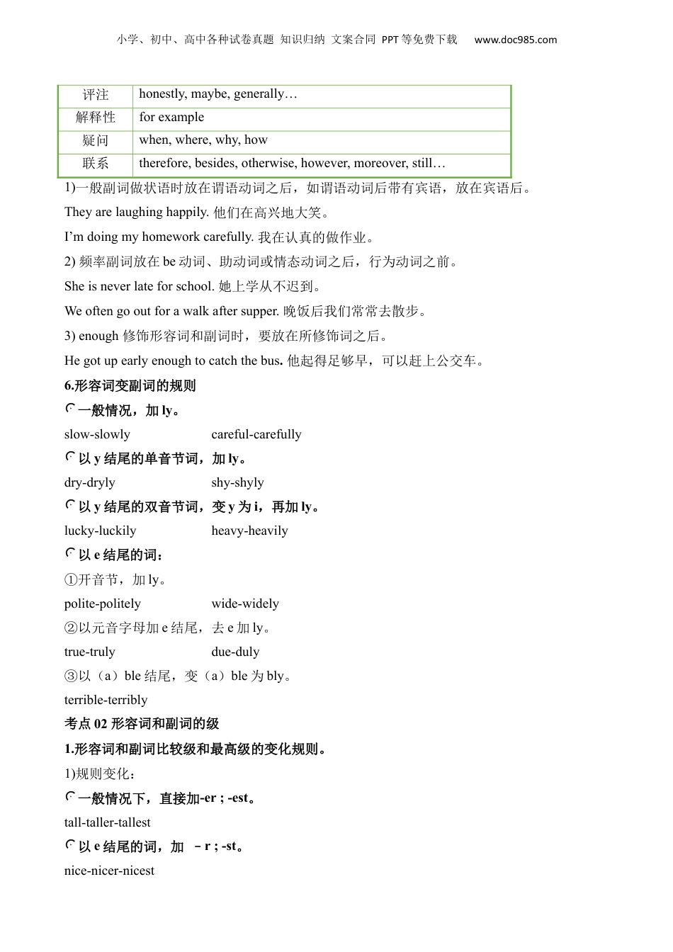 小升初英语-专题06 形容词和副词.docx