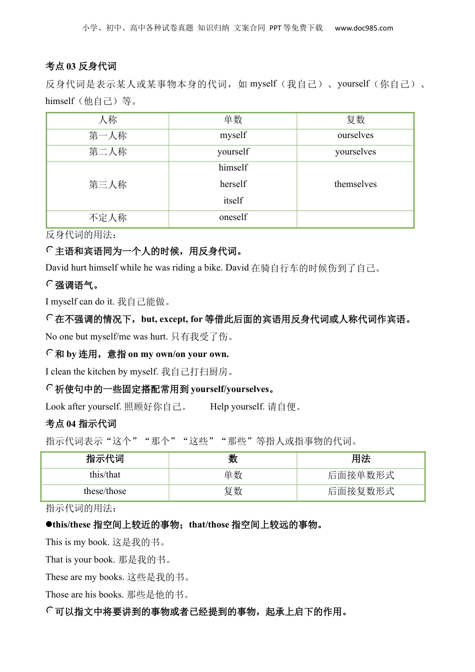 小升初英语-专题05 代词.docx