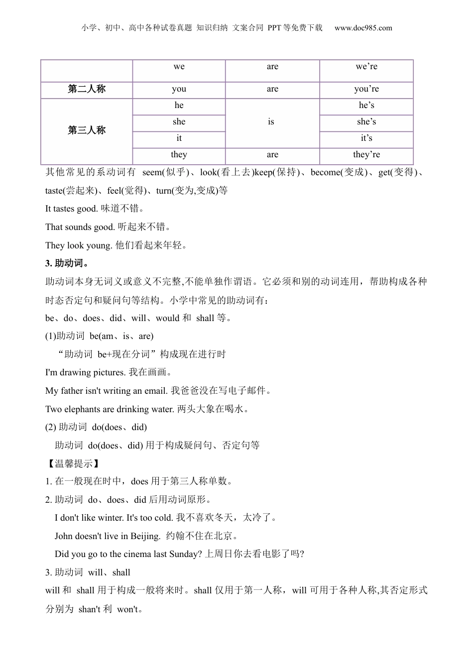 小升初英语-2 词法9 动词.docx