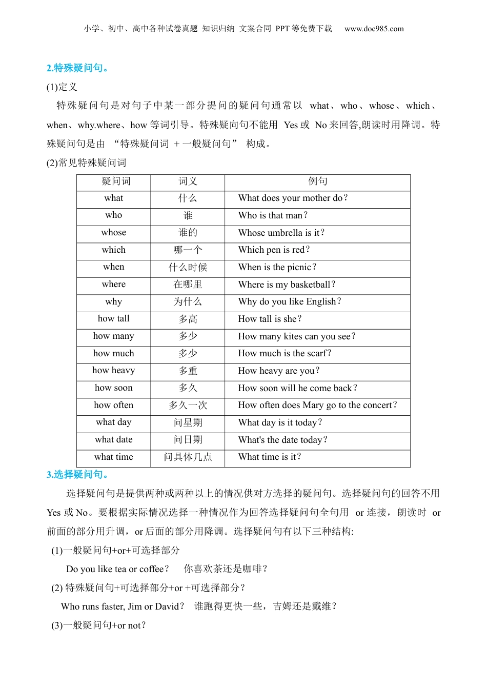 小升初英语-4 句型02 疑问句.docx