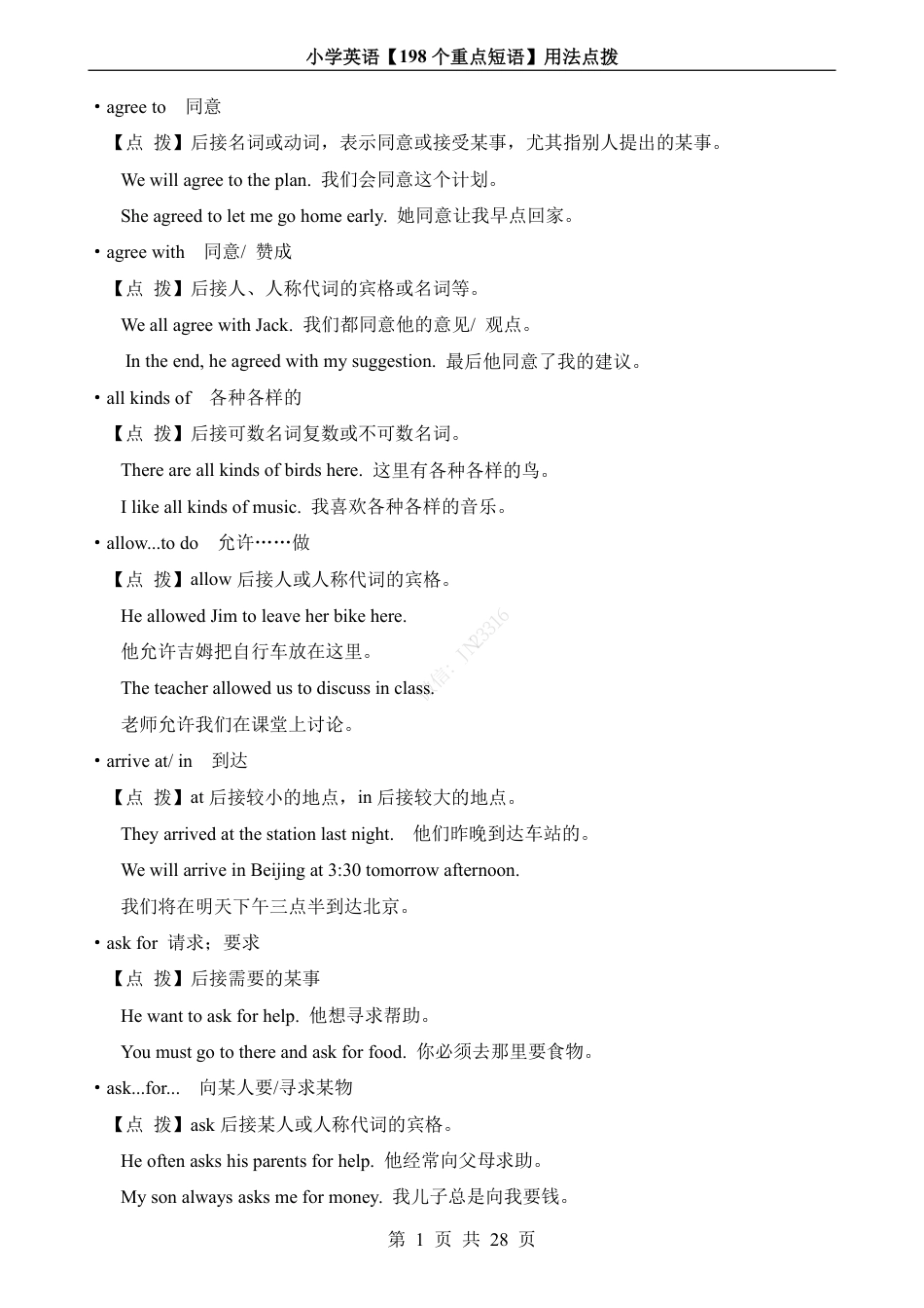 小升初英语-小学英语198个重点短语用法点拨.pdf