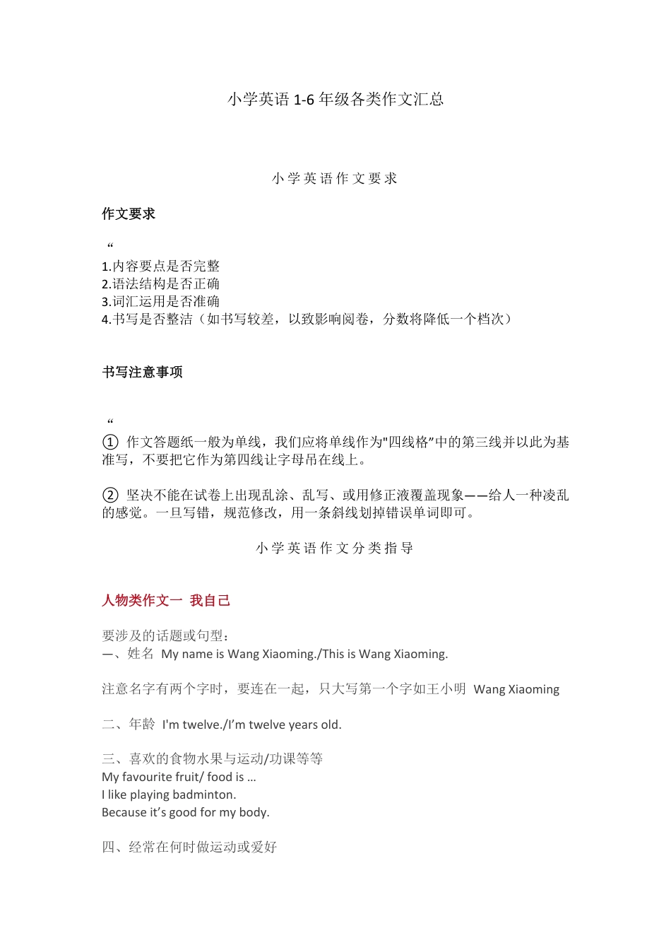 小升初考试专项：小学英语1-6年级各类作文汇总.pdf
