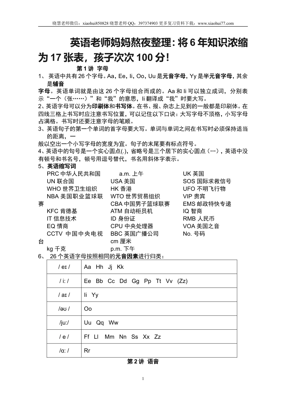 小升初复习：小学英语语法大全-经典全面.doc