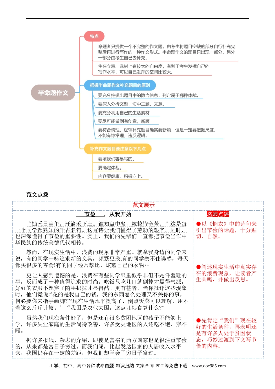 小升初语文-专题09 半命题作文（讲义）.docx