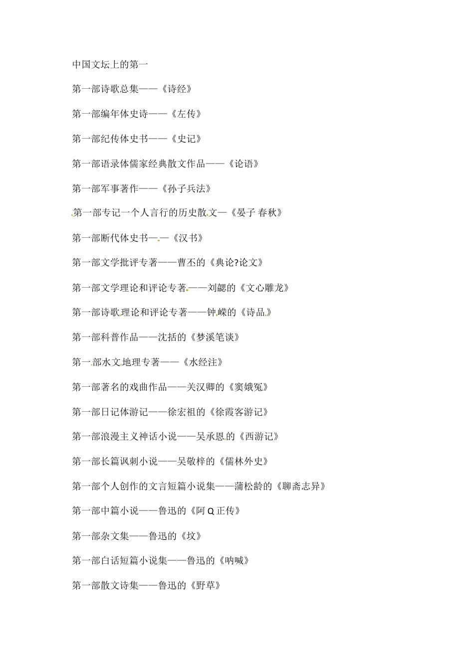 小升初语文-小升初语文知识点汇编- 文学常识5通用版本.doc