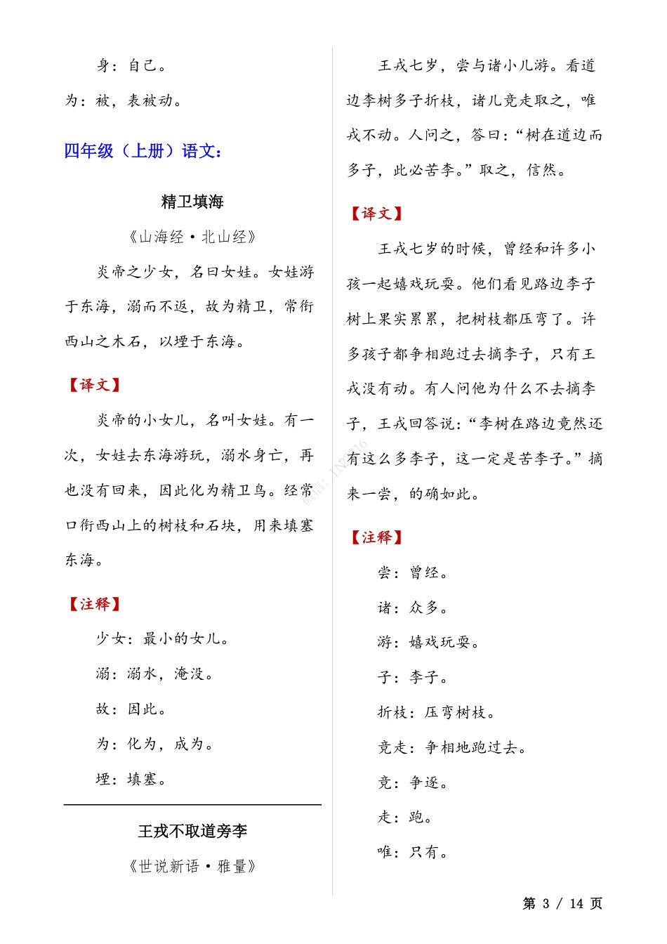 小升初语文-小学语文1-6年级·课内16则文言文·译文注释.pdf