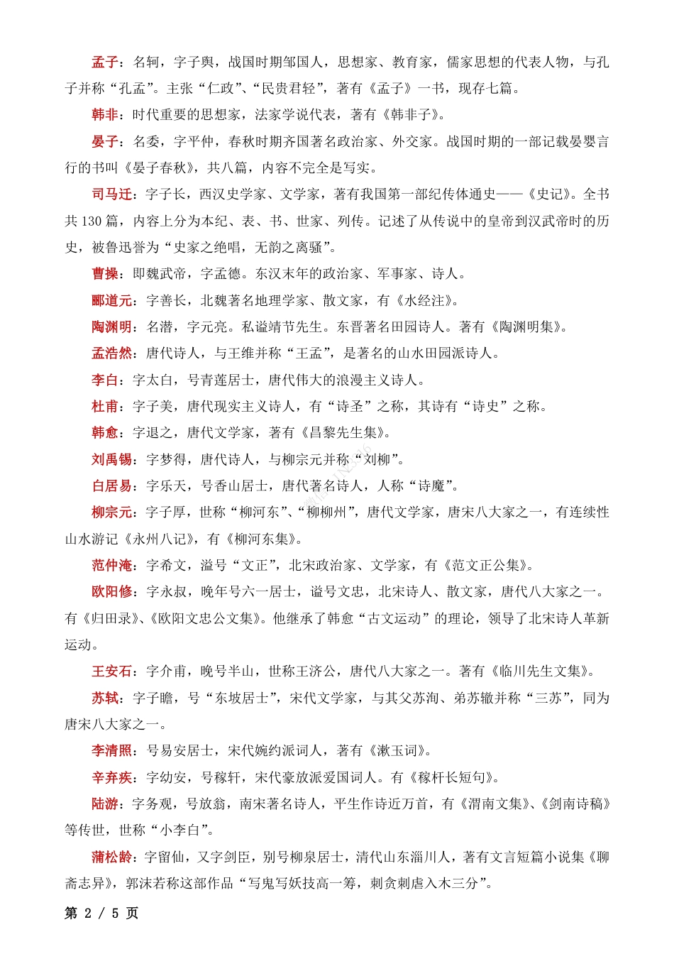 小升初文学常识积累.pdf