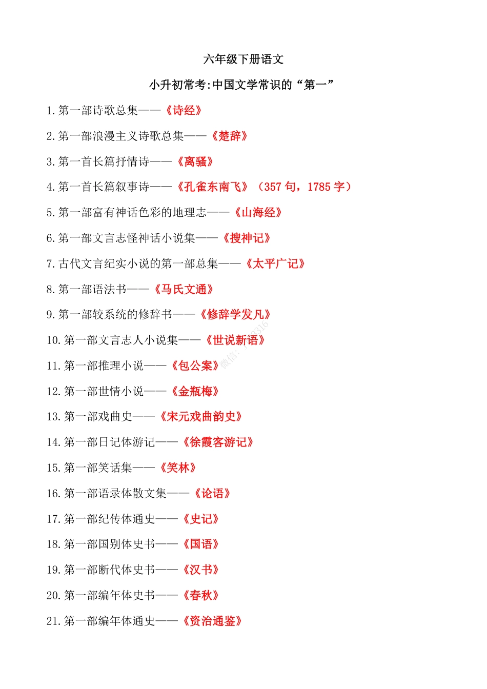小升初常考中国文学常识的“第一”.pdf