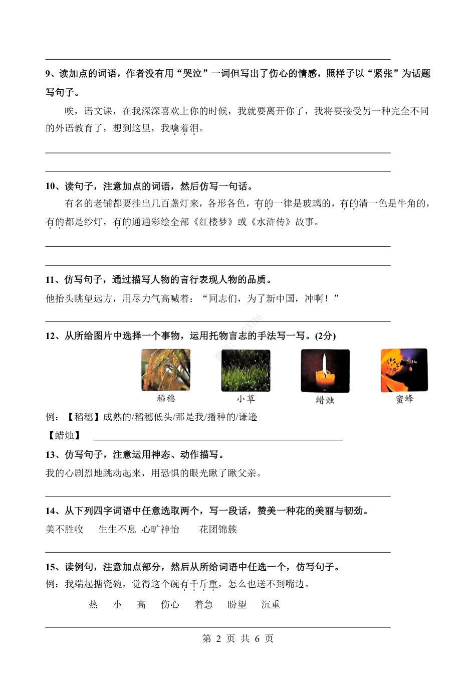 小升初语文-考点29 仿写句子.pdf