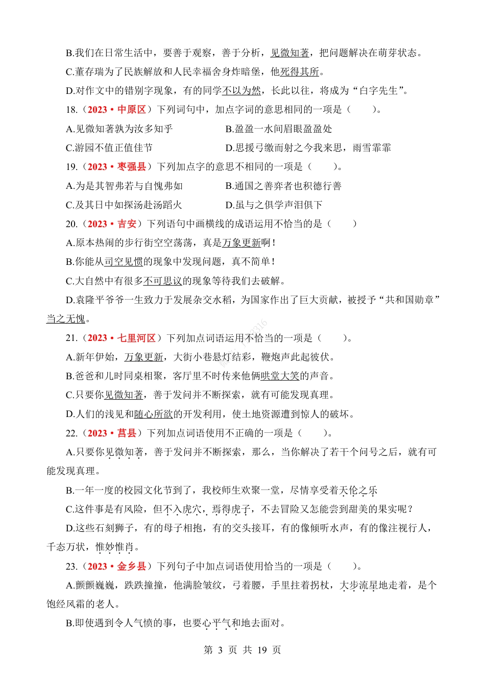 小升初语文-专题03 词语（成语）理解与运用.pdf