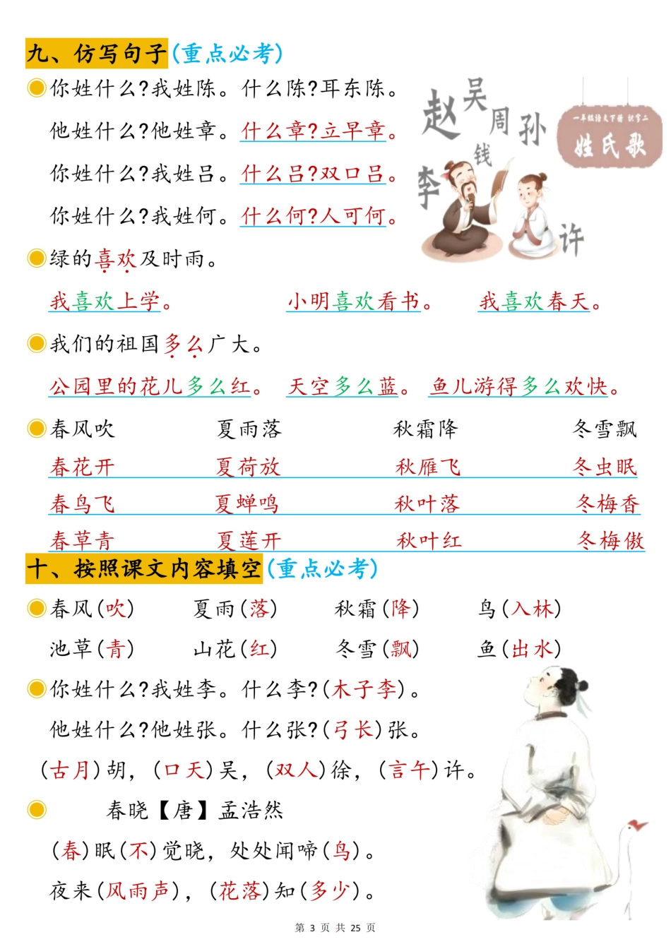 【期末1-8单元高频考点汇总】一下语文.pdf