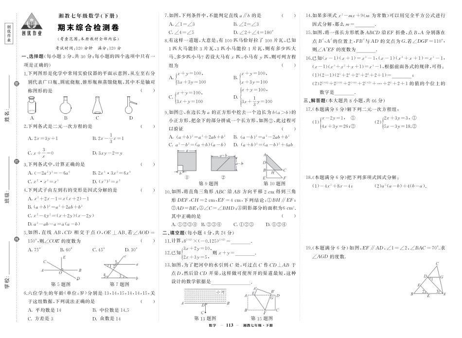 湘七年级数期末.pdf