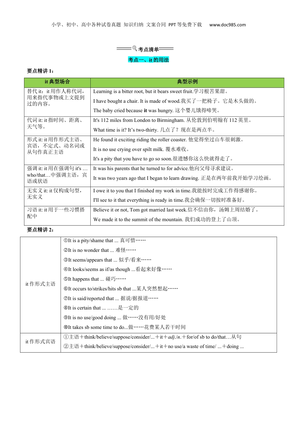（人教版）第1部分-专题02 代词、数词（初高考点差异及衔接）（教师版）-初升高英语暑假衔接.docx