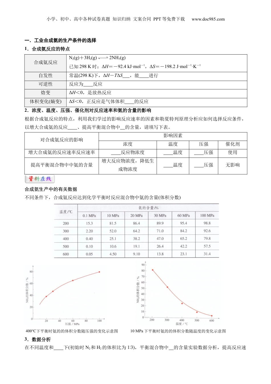 【暑假衔接】新高二化学暑假精品课第2部分-预习-第07讲 化学反应的调控（学生版）-新高二化学暑假精品讲义（人教版）.docx
