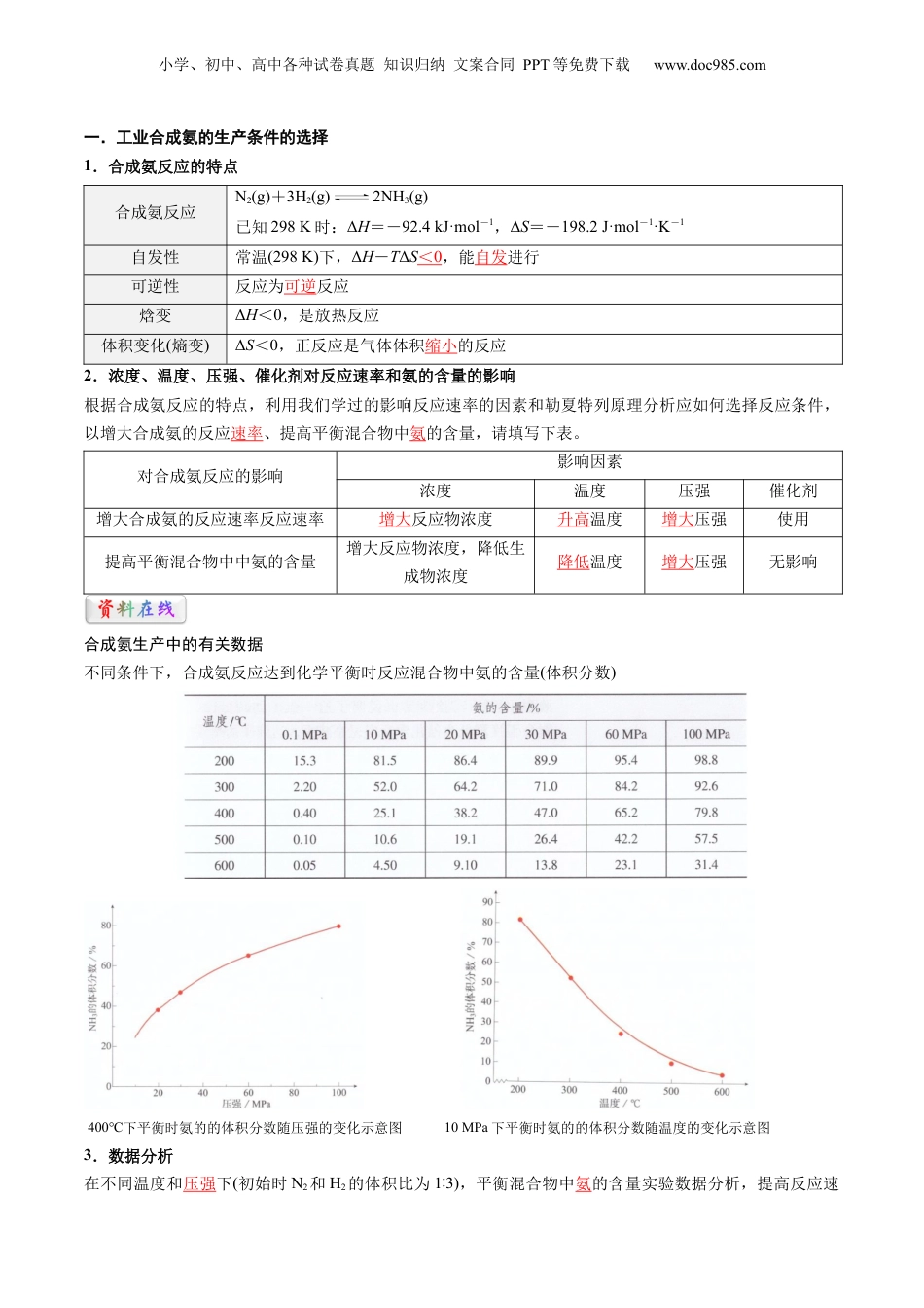 【暑假衔接】新高二化学暑假精品课第2部分-预习-第07讲 化学反应的调控（教师版）-新高二化学暑假精品讲义（人教版）.docx