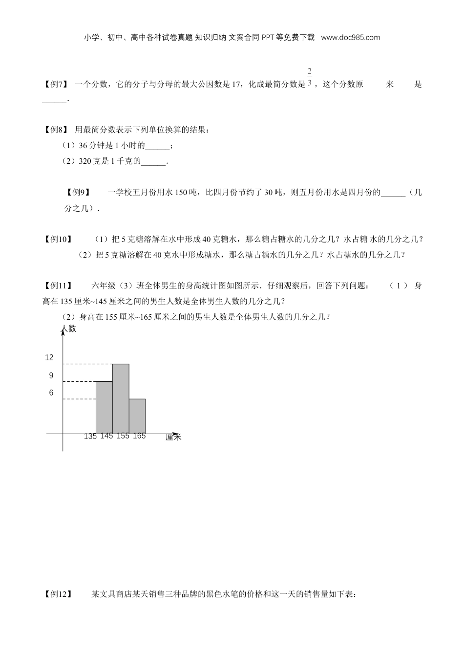 初中数学沪教版暑假衔接（小升初）专题06 分数的约分、通分和大小比较（原卷版）.docx