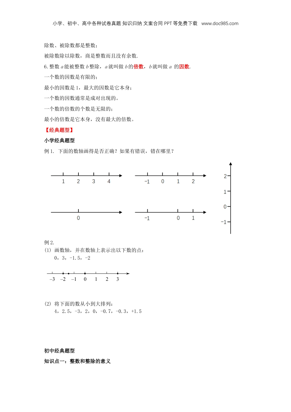 初中数学沪教版暑假衔接（小升初）专题01 整数与整除（原卷版）.docx