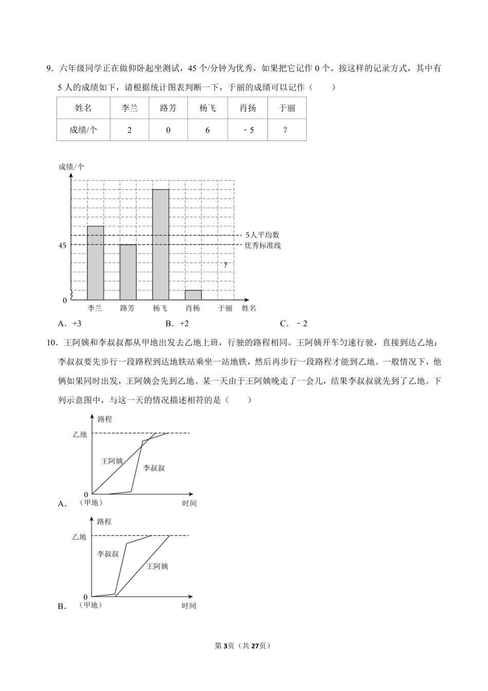 2024年山东省济南市历城区小升初数学试卷附答案解析.pdf