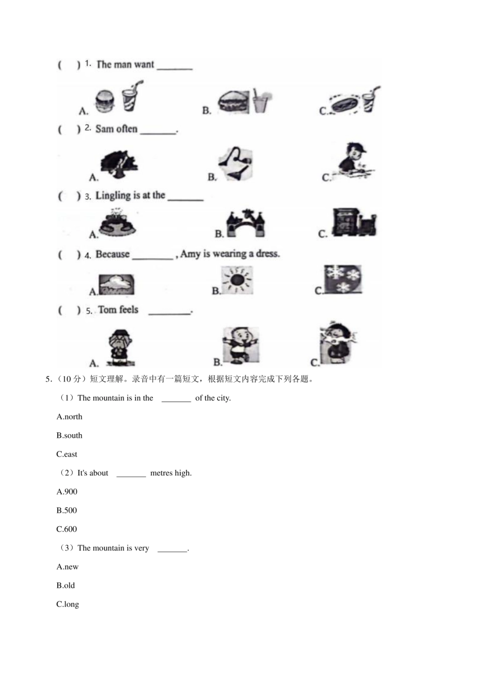 2024年山东省德州市陵城区小升初英语试卷附答案解析.pdf