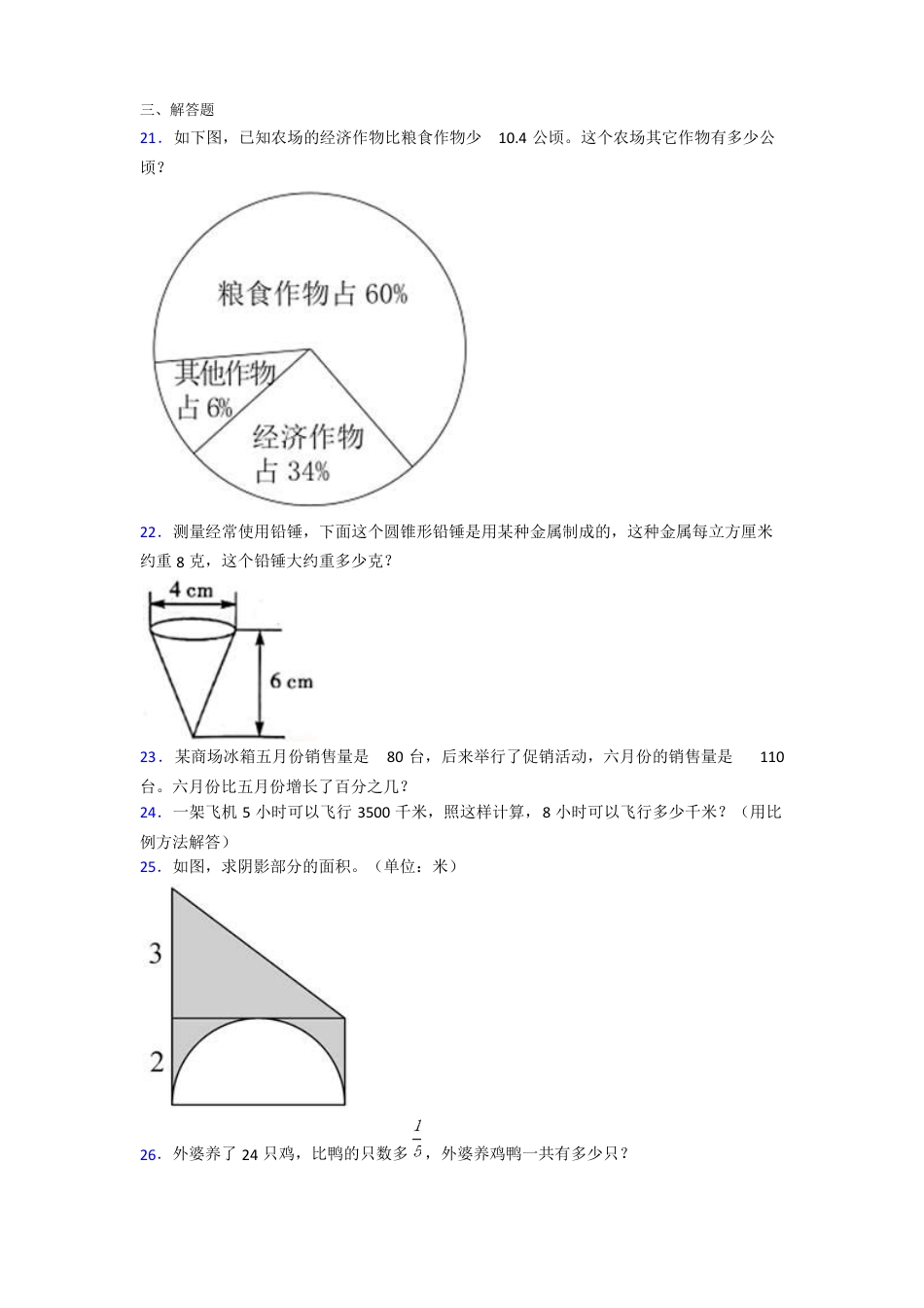 2021年上海桃李园实验学校小升初数学模拟试卷(含答案).pdf