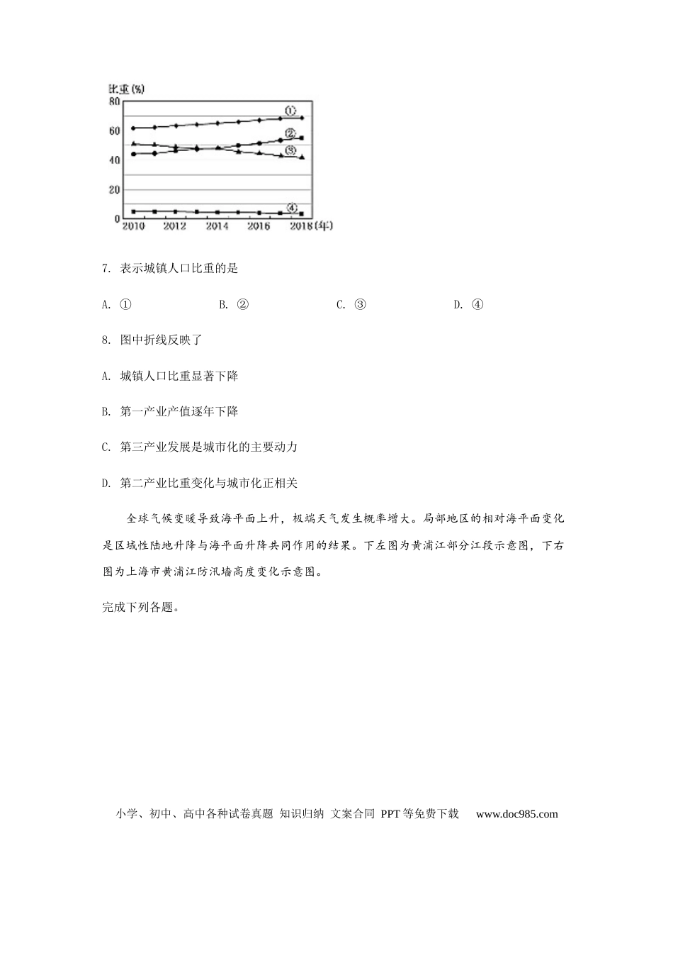 【免费下载】2019年浙江高考地理【04月】（原卷版）.docx