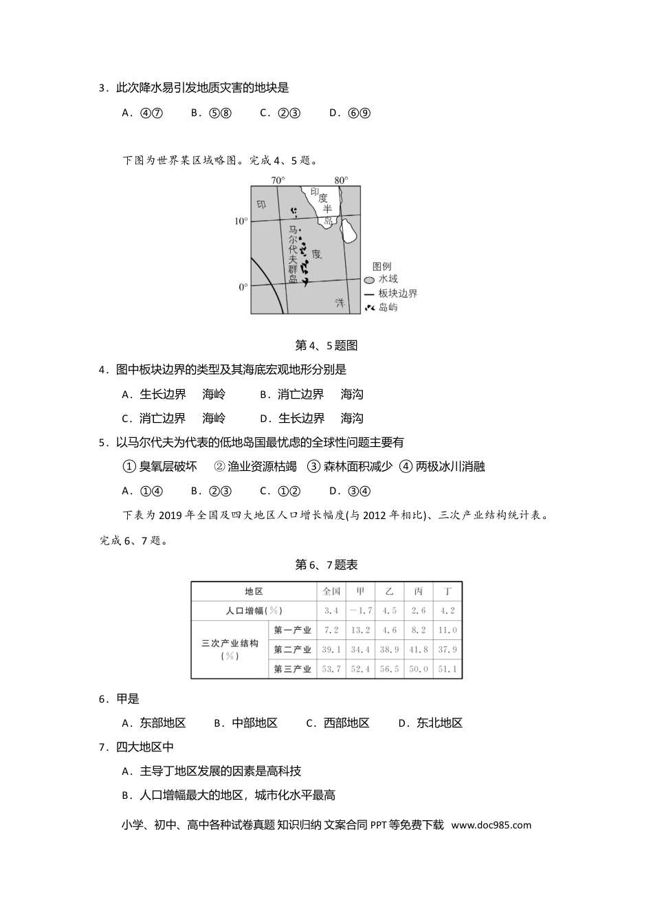 【免费下载】2021年浙江高考地理【06月】（解析版）.doc
