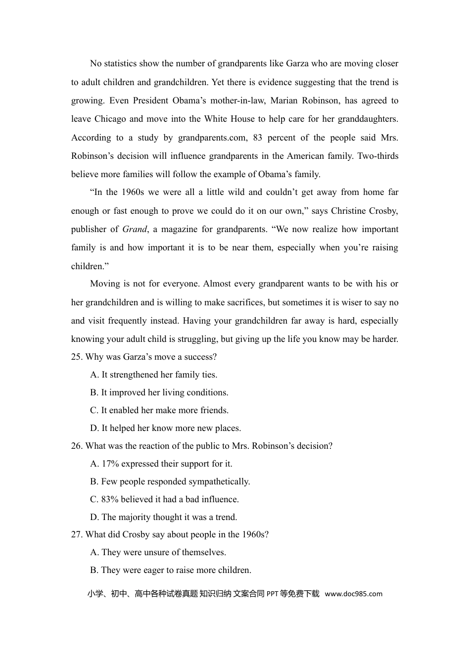 【免费下载】湖南2016年高考英语真题（新课标Ⅰ）（解析版）.doc