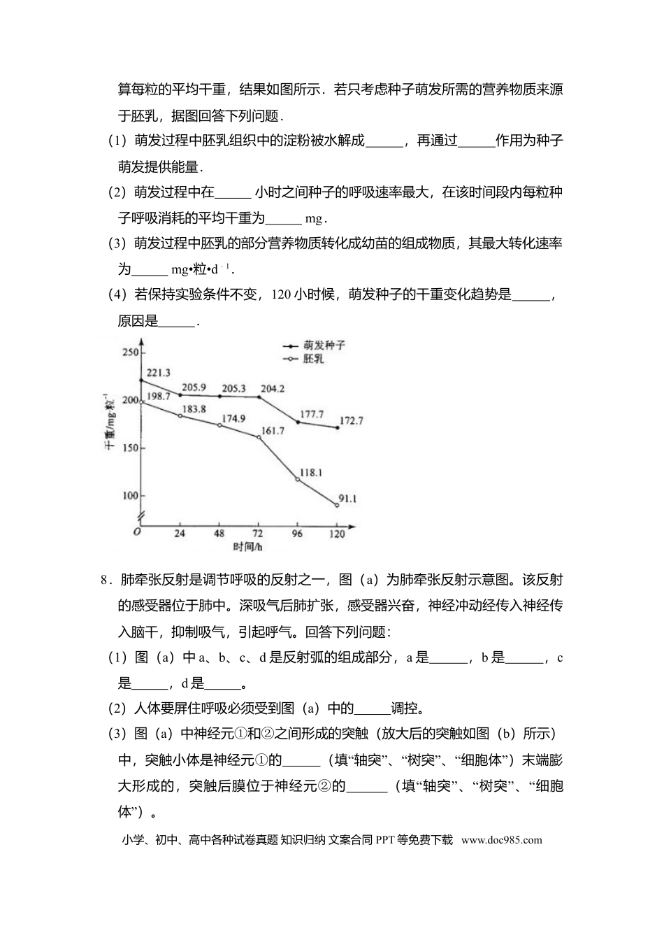 【免费下载】湖南2012年高考生物真题（新课标）（原卷版）.doc