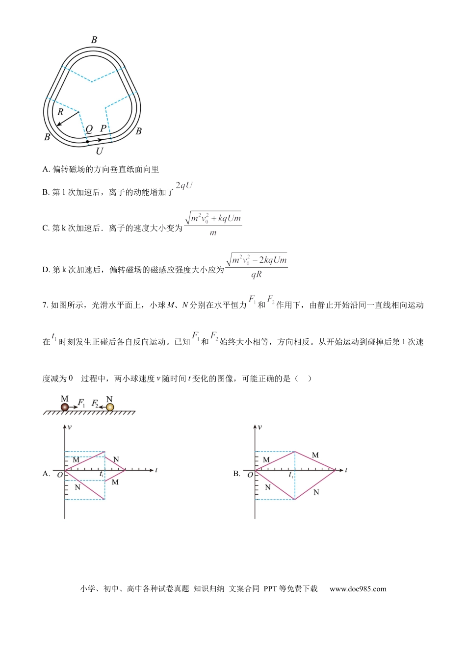 2025年高考物理真题（广东自主命题）（原卷版）.docx