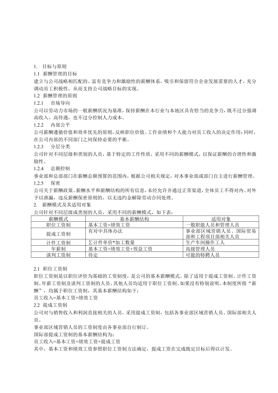 薪酬管理书.doc