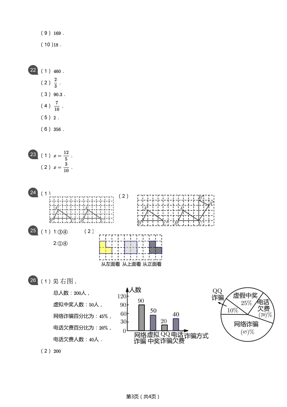 2020-2021学年深圳市高级中学七上开学考数学试题答案.pdf