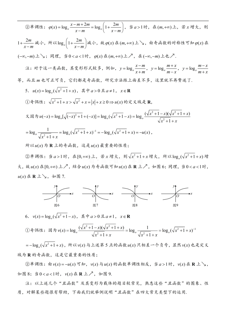 高一数学 第5节 微专题3：指数、对数的常见重要“丑函数”（方法册+习题册）.pdf