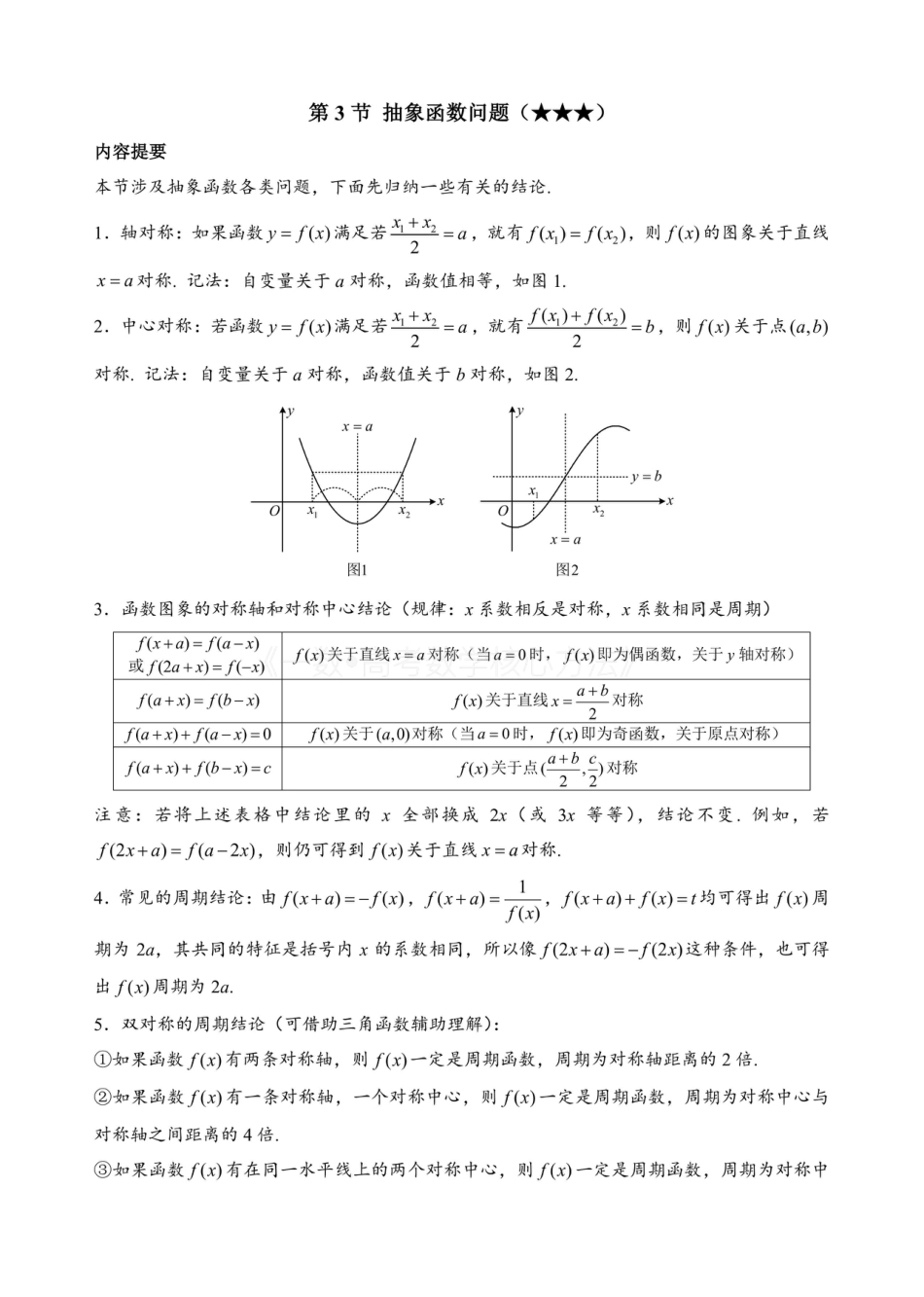 高一数学 第3节 抽象函数问题（无答案）.pdf