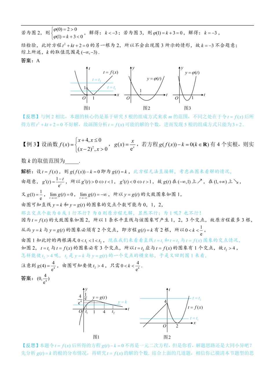 高一数学 第1节 复合函数方程问题：方法册+练习册.pdf