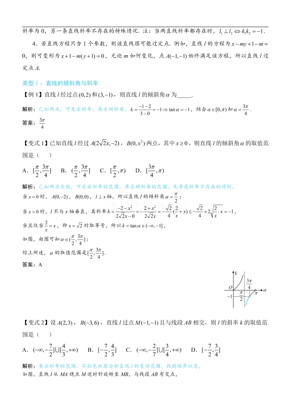 高一数学 第1节 直线的方程：方法册+练习册 (1).pdf