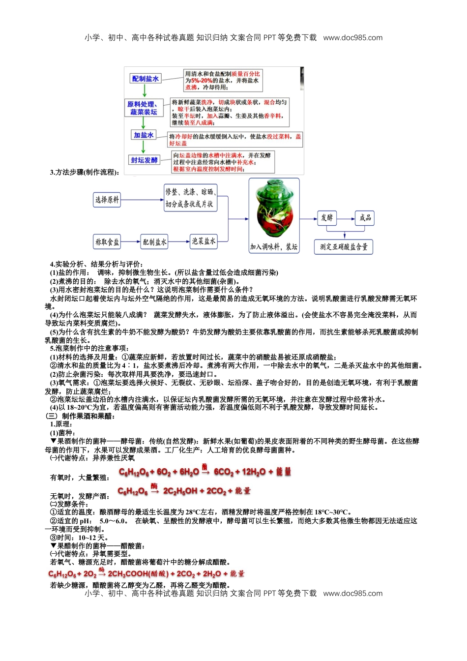 选择性必修3 知识总结 高二下学期生物人教版选择性必修3.docx