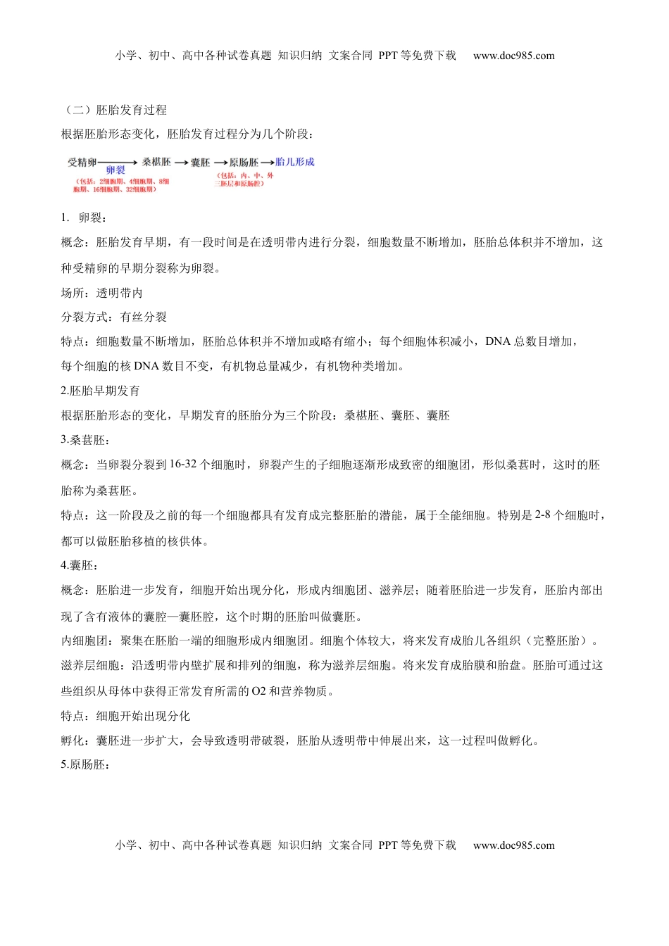 2.3 胚胎工程-2022-2023学年高二生物课后培优分级练（人教版2019选择性必修3）（解析版）.docx